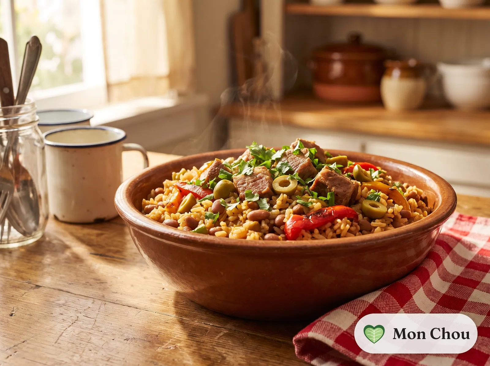 Arroz con gandules au porc