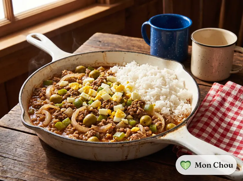 Picadillo à la cubaine et riz