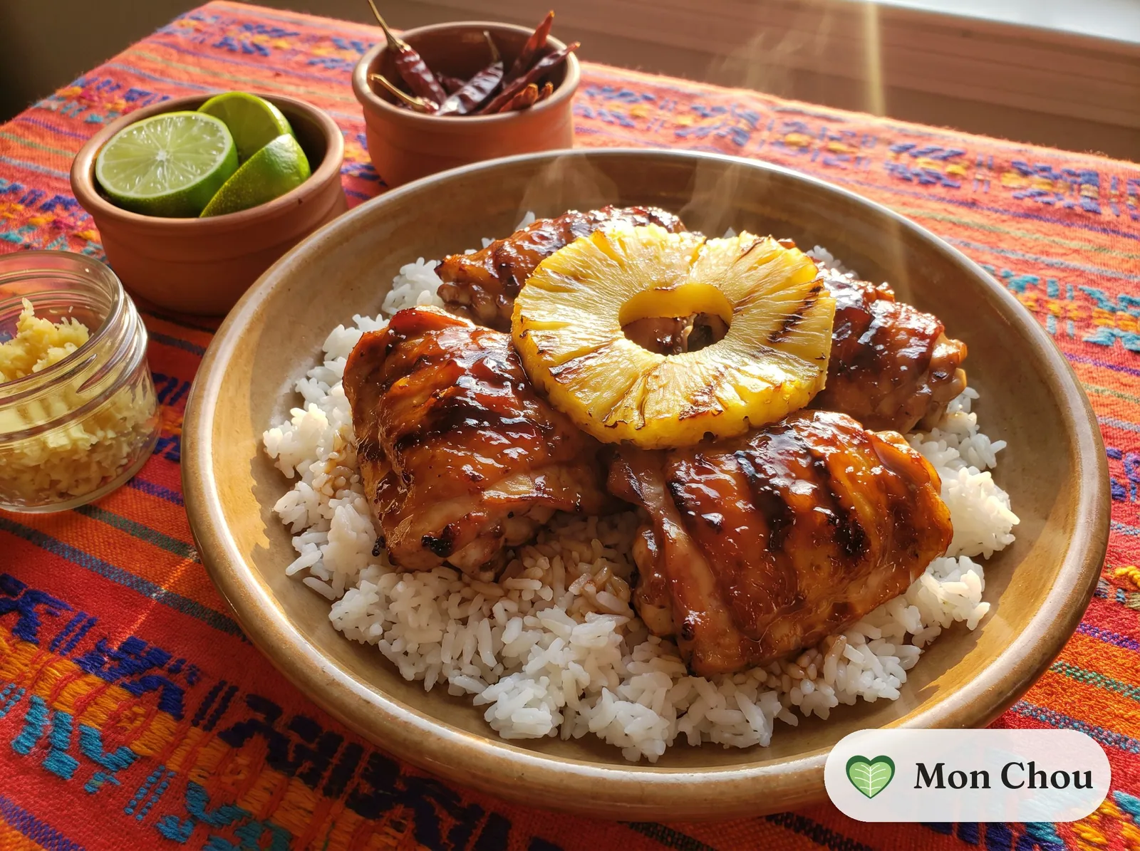 Huli huli chicken and rice