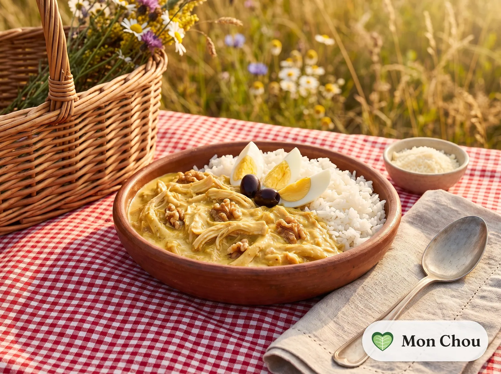 Ají de gallina et riz