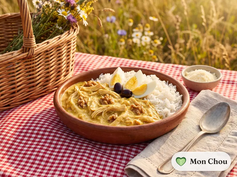 Ají de gallina et riz