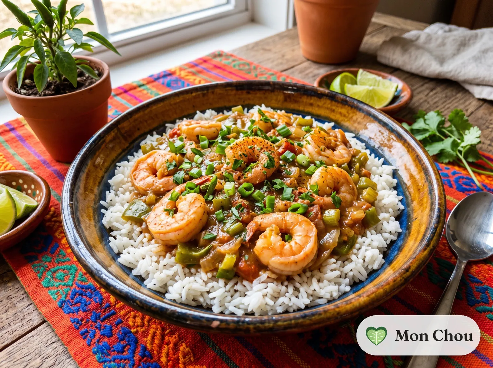 Shrimp étouffée with rice