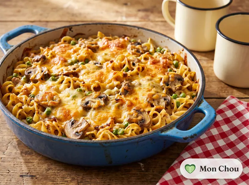 Gratin de nouilles au thon