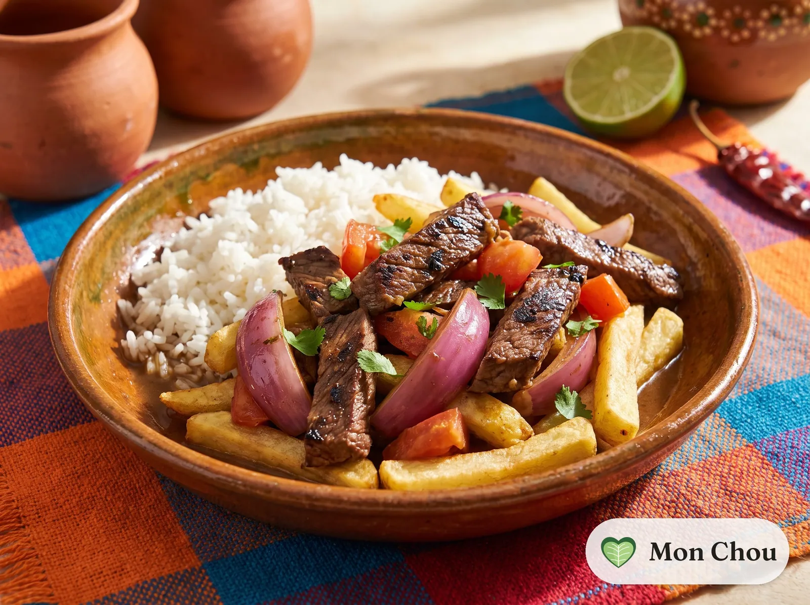 Lomo saltado et riz