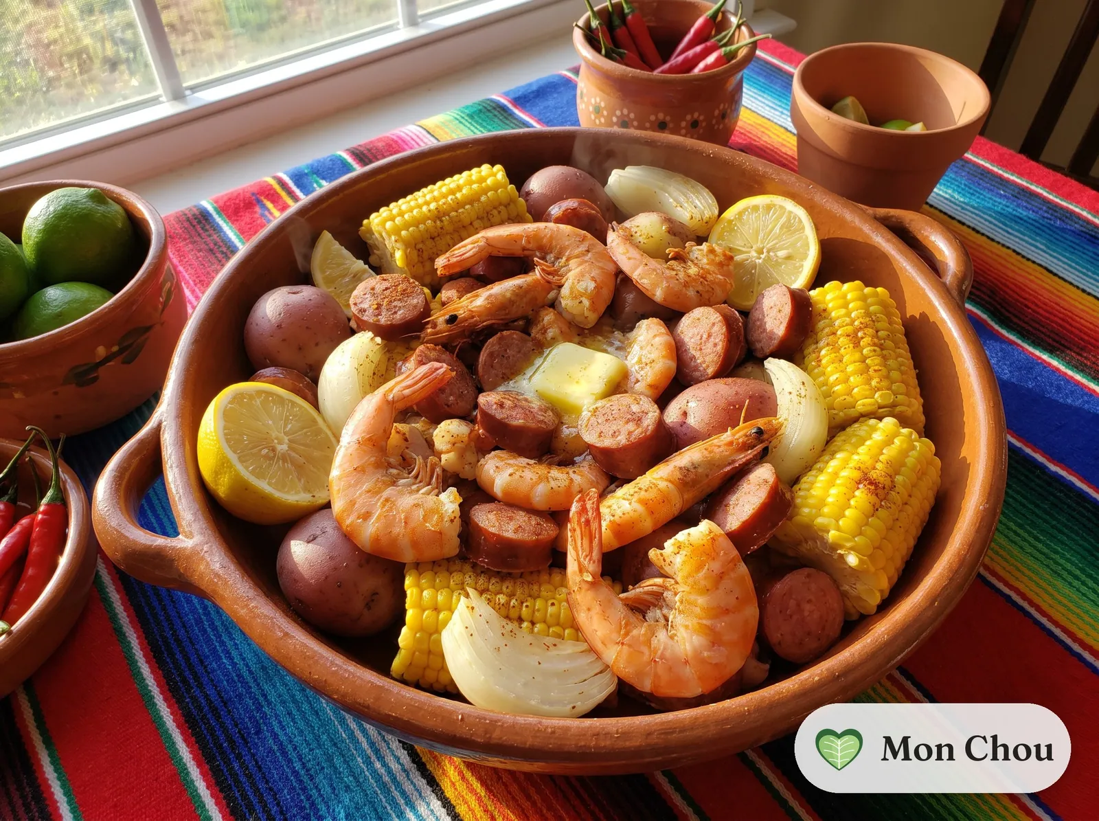 Low country boil aux crevettes