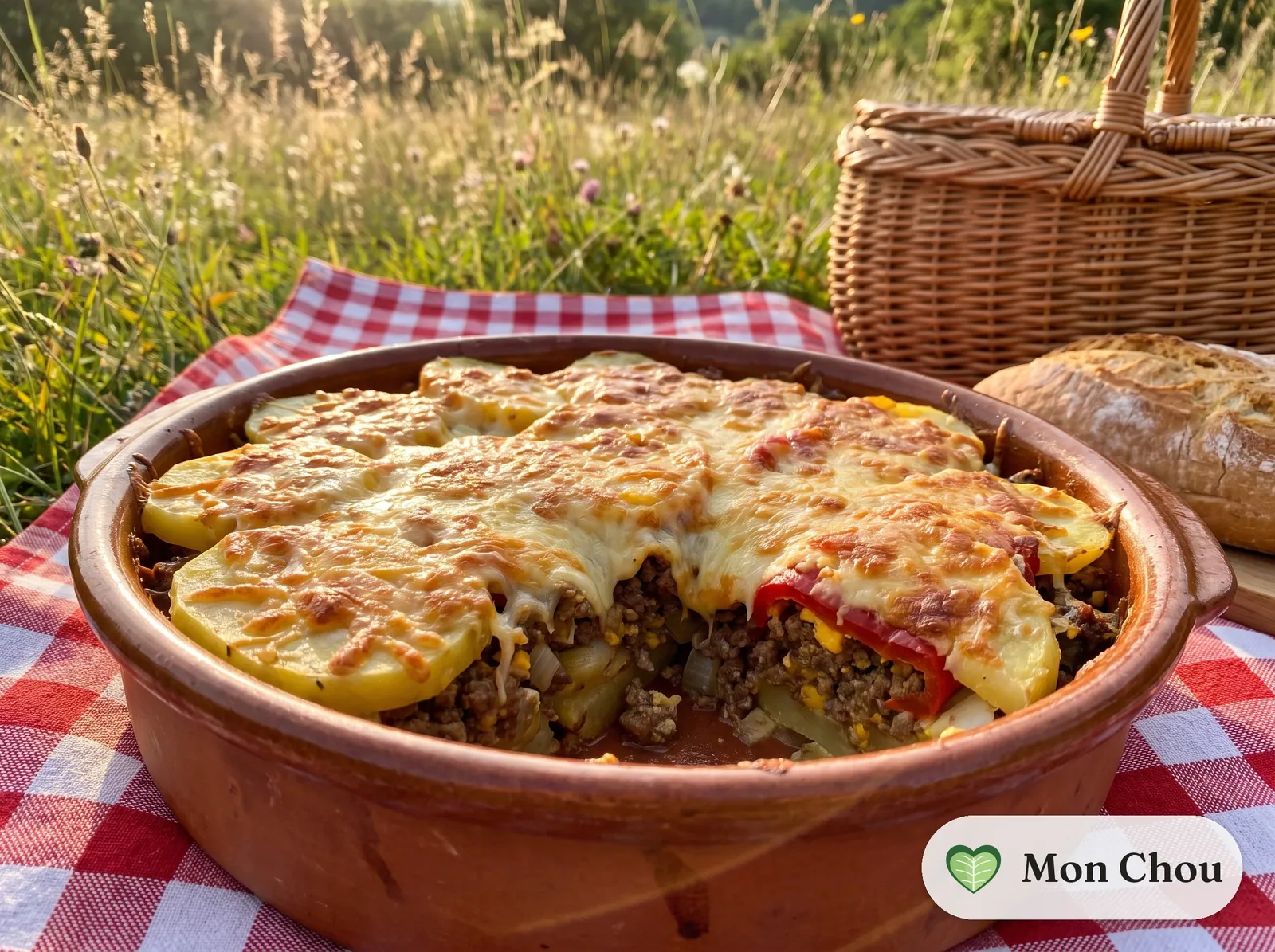 Rocoto relleno et pommes de terre gratinées