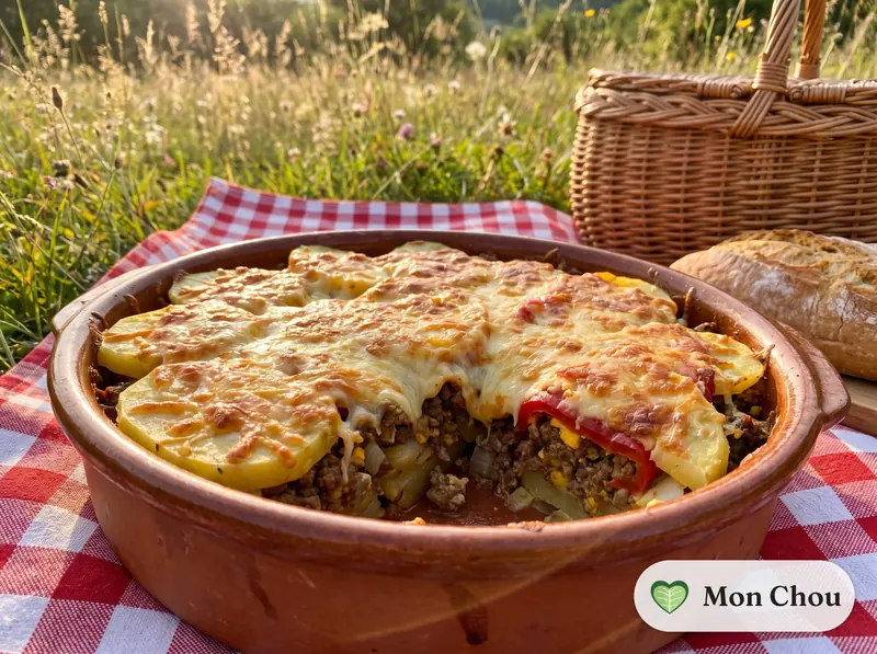 Rocoto relleno et pommes de terre gratinées