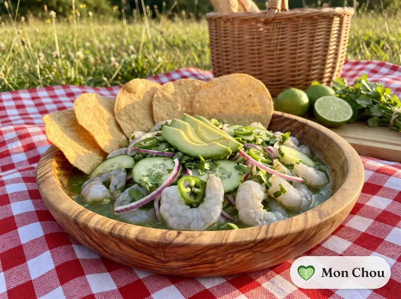 Garnelen Aguachile mit Tostadas