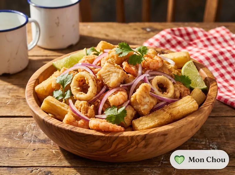 Jalea mixta et manioc frit