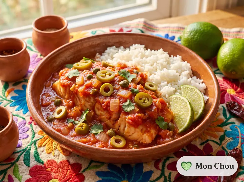 Veracruz style fish with rice