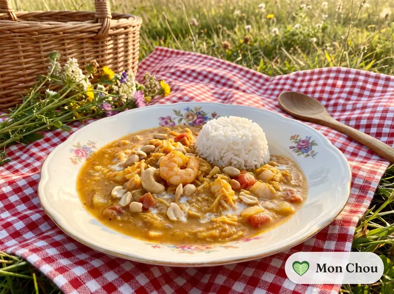 Vatapá de crevettes et riz