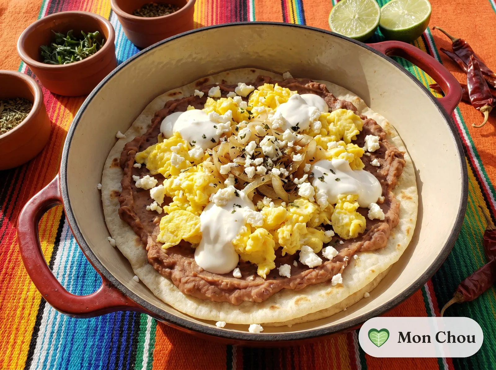Baleadas mit Bohnen und Ei
