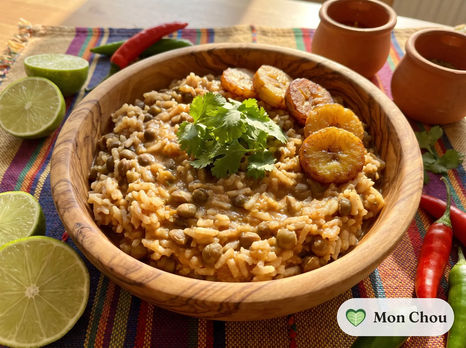 Riz aux pois d&rsquo;Angole et lait de coco
