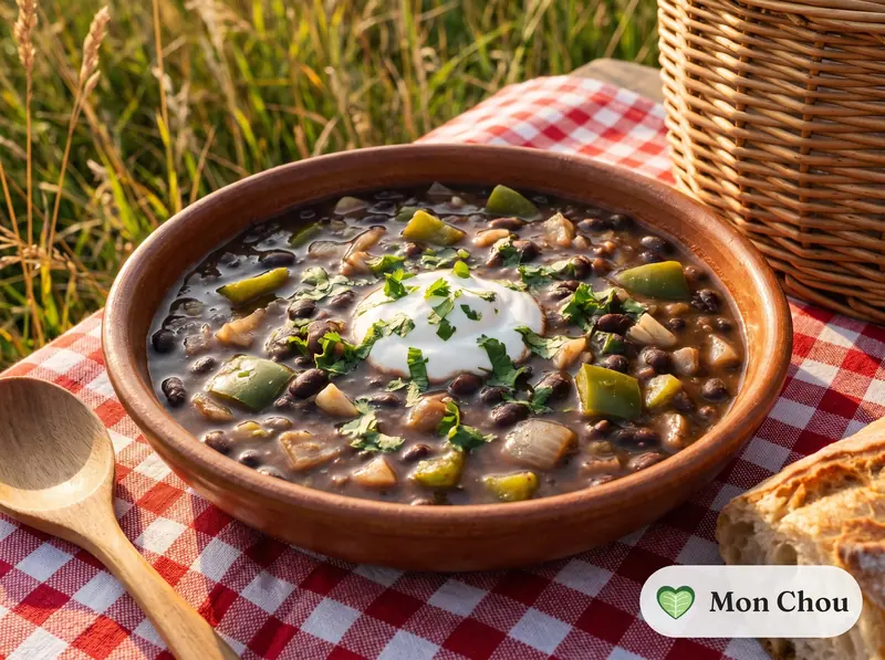 Soupe de haricots noirs à la cubaine