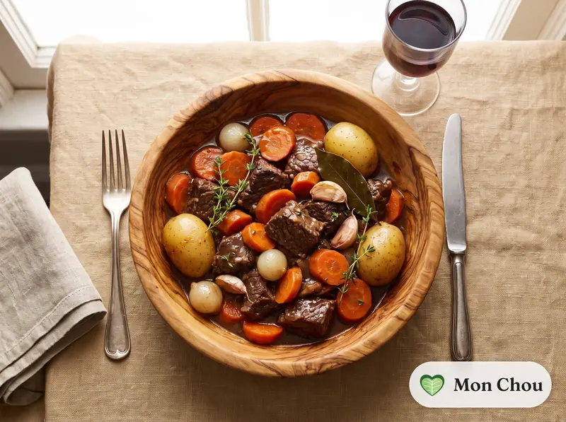 Bœuf carottes et pommes vapeur