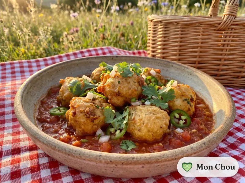 Chou-fleur en beignet sauce tomate