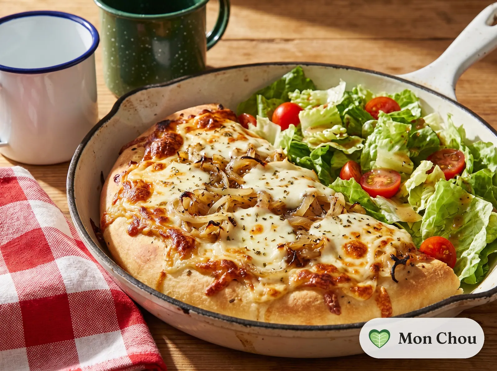 Fugazzeta et salade