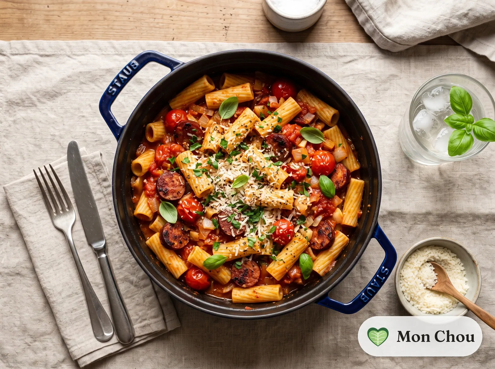One pot pasta tomate et chorizo