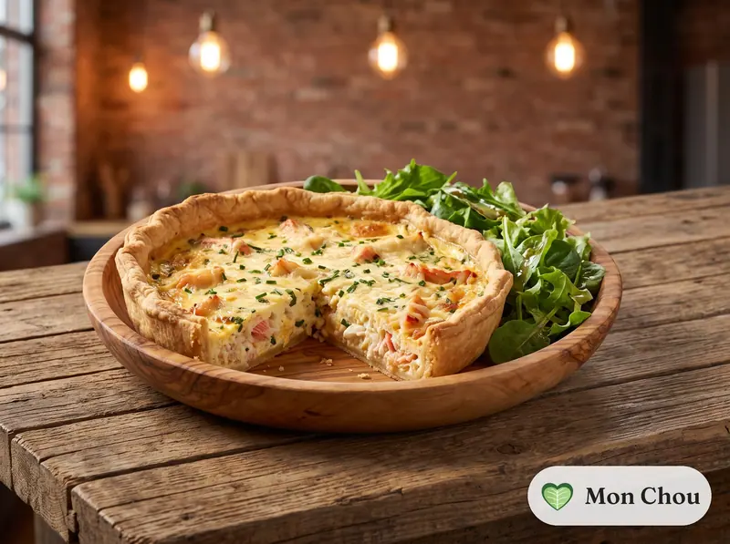 Crab Quiche with Side Salad