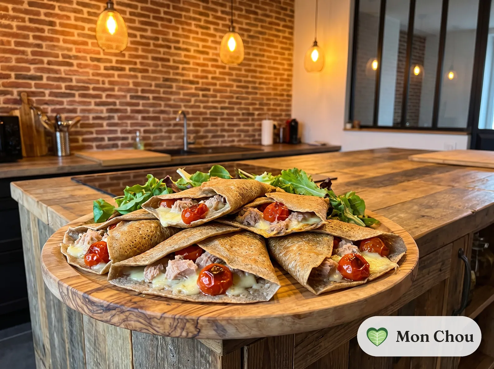 Buchweizengalettes mit Thunfisch und Tomate