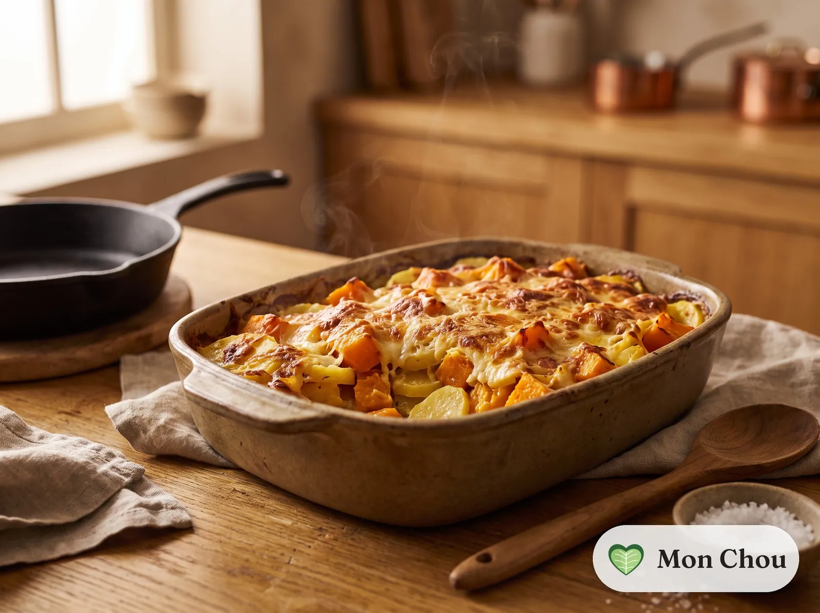 Gratin de potiron et pommes de terre