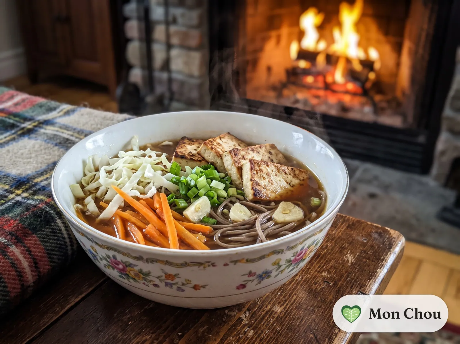 Soba Nudeln mit Tofu und knackigem Gemüse