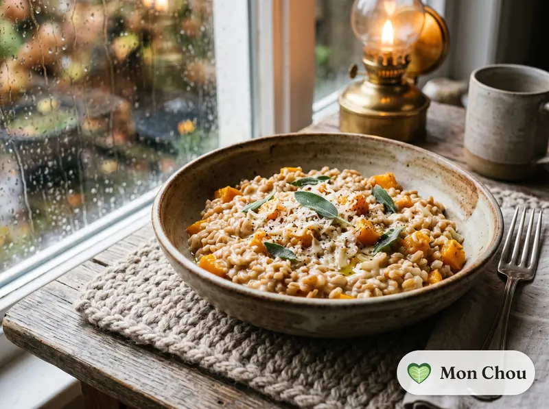 Risotto de petit épeautre à la courge