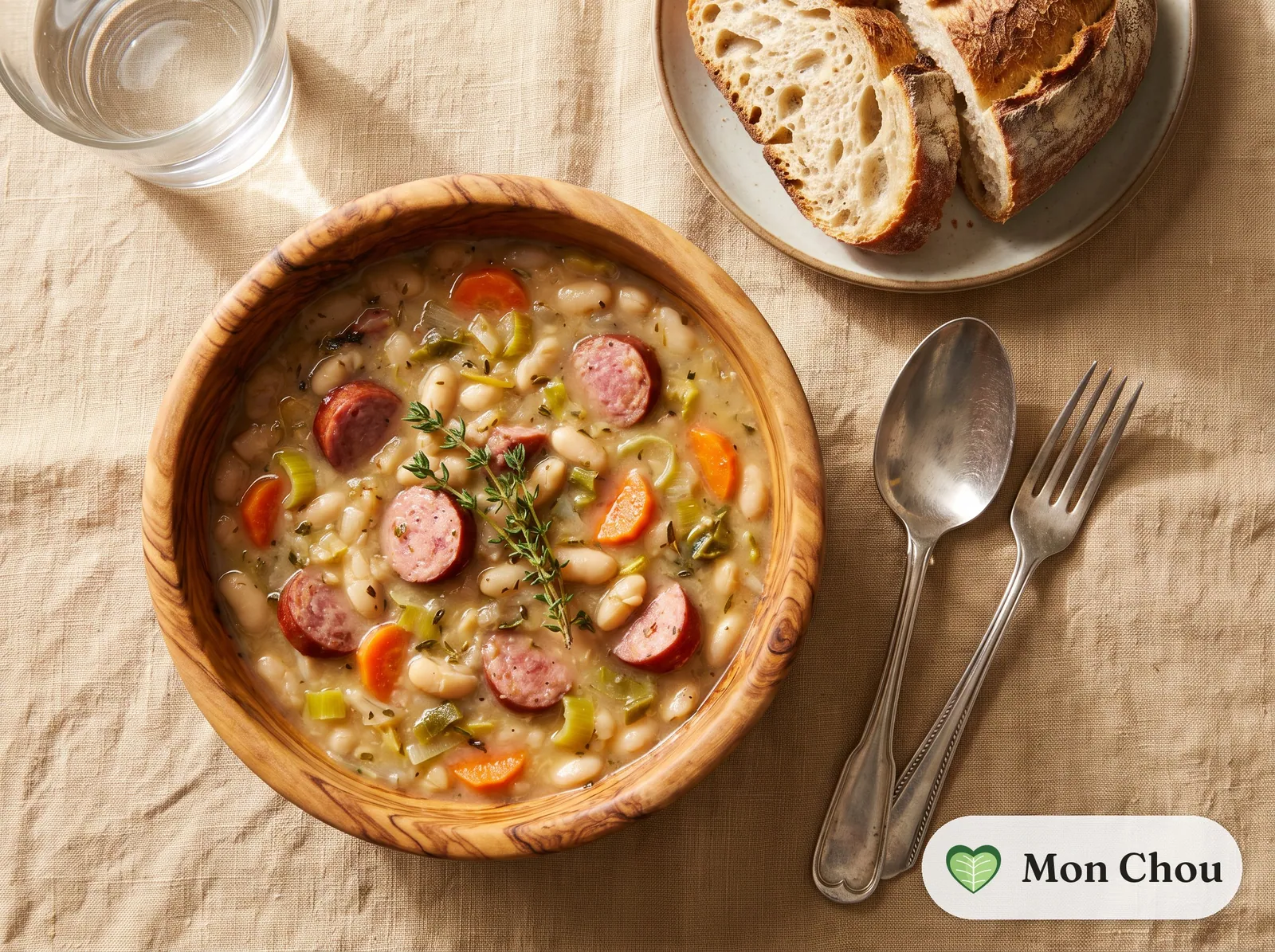 Soupe de haricots blancs à la saucisse fumée