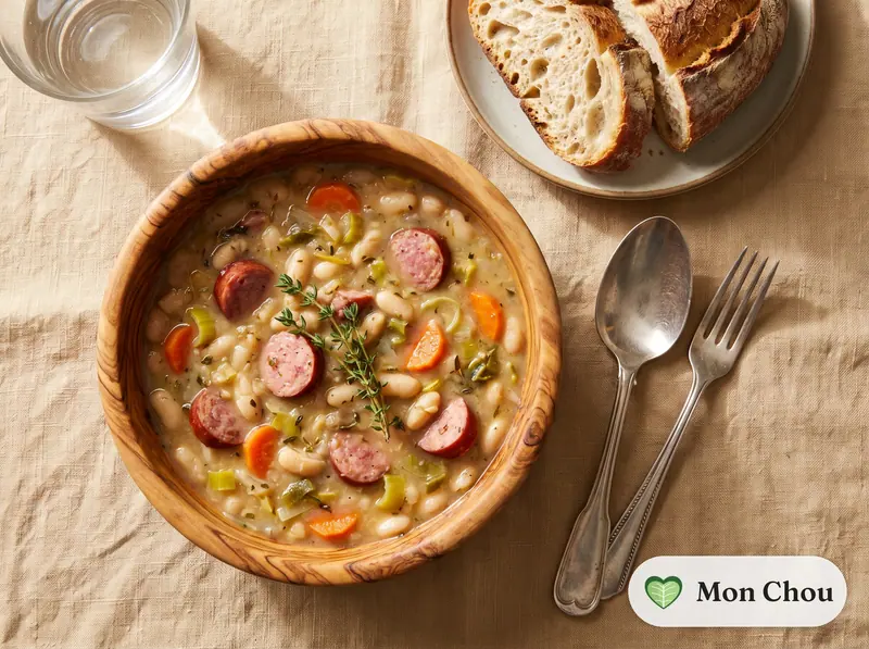 Soupe de haricots blancs à la saucisse fumée