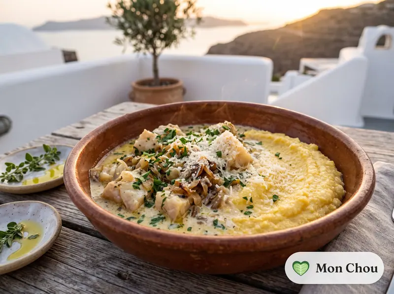 Baccalà à la vicentina et polenta
