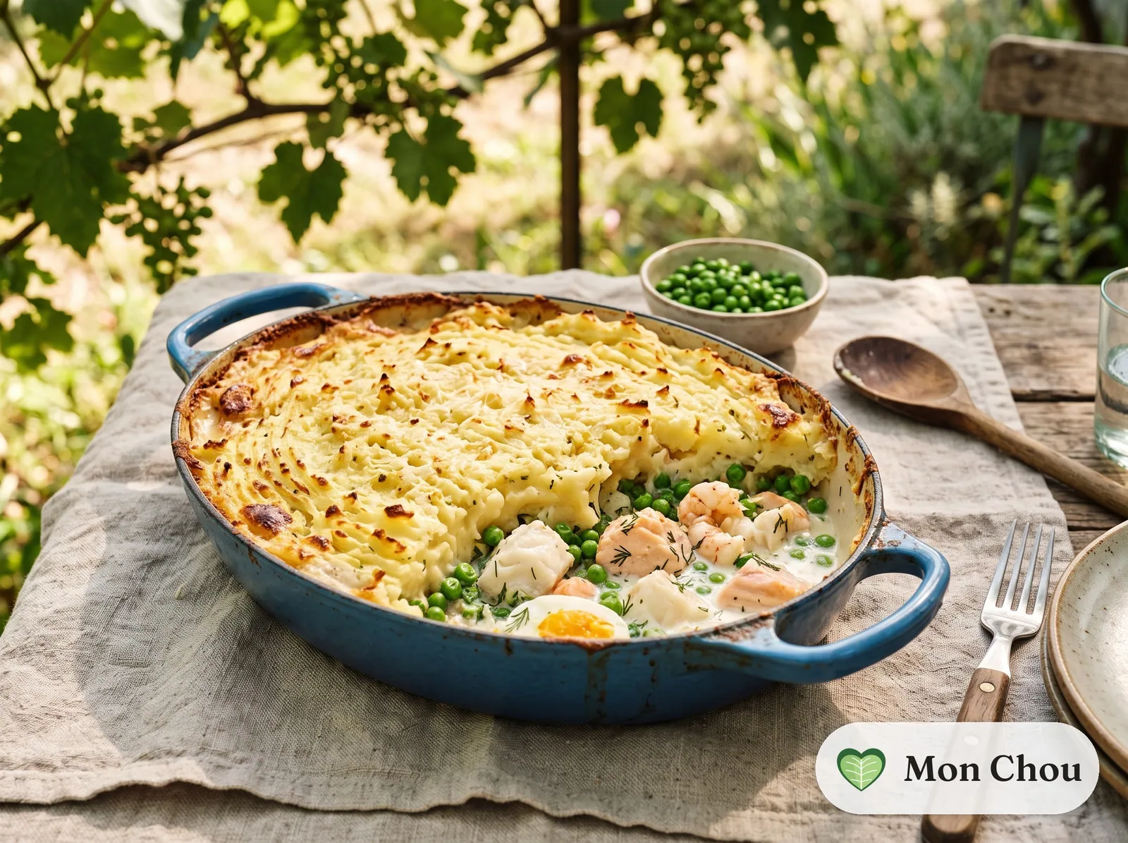 Fish Pie mit Erbsen