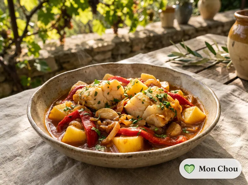 Morue à l&rsquo;ajoarriero et pommes de terre