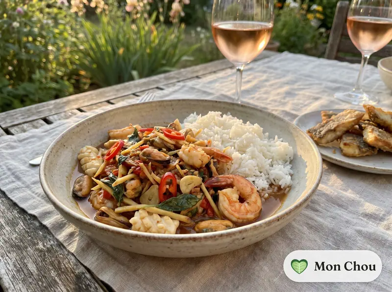 Pad cha talay et riz