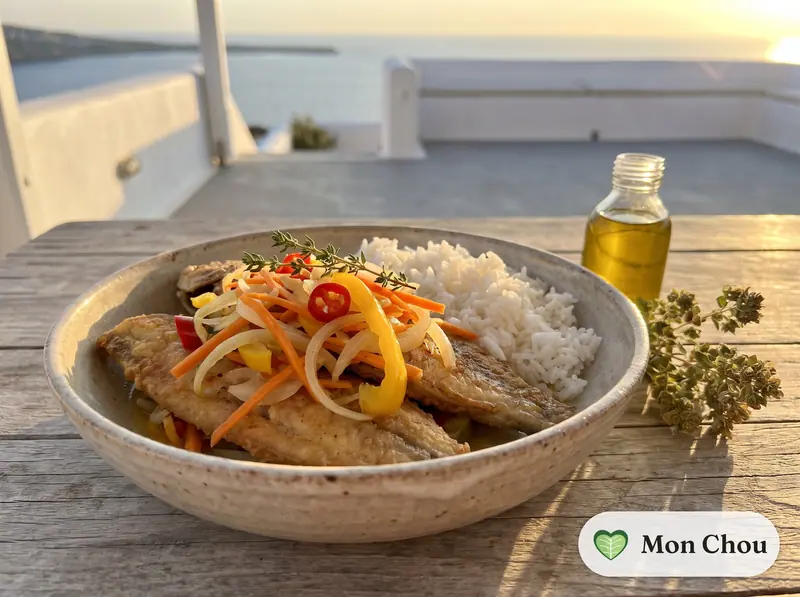 Poisson escovitch et riz