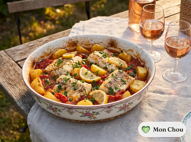Psari spetsiota et pommes de terre
