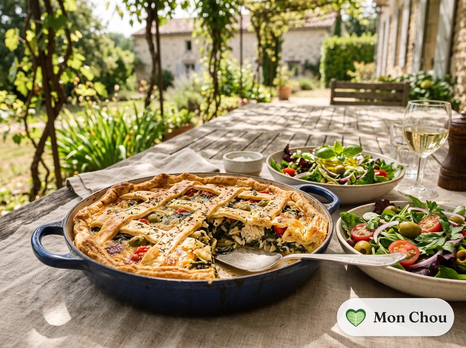 Lampuki pie et salade