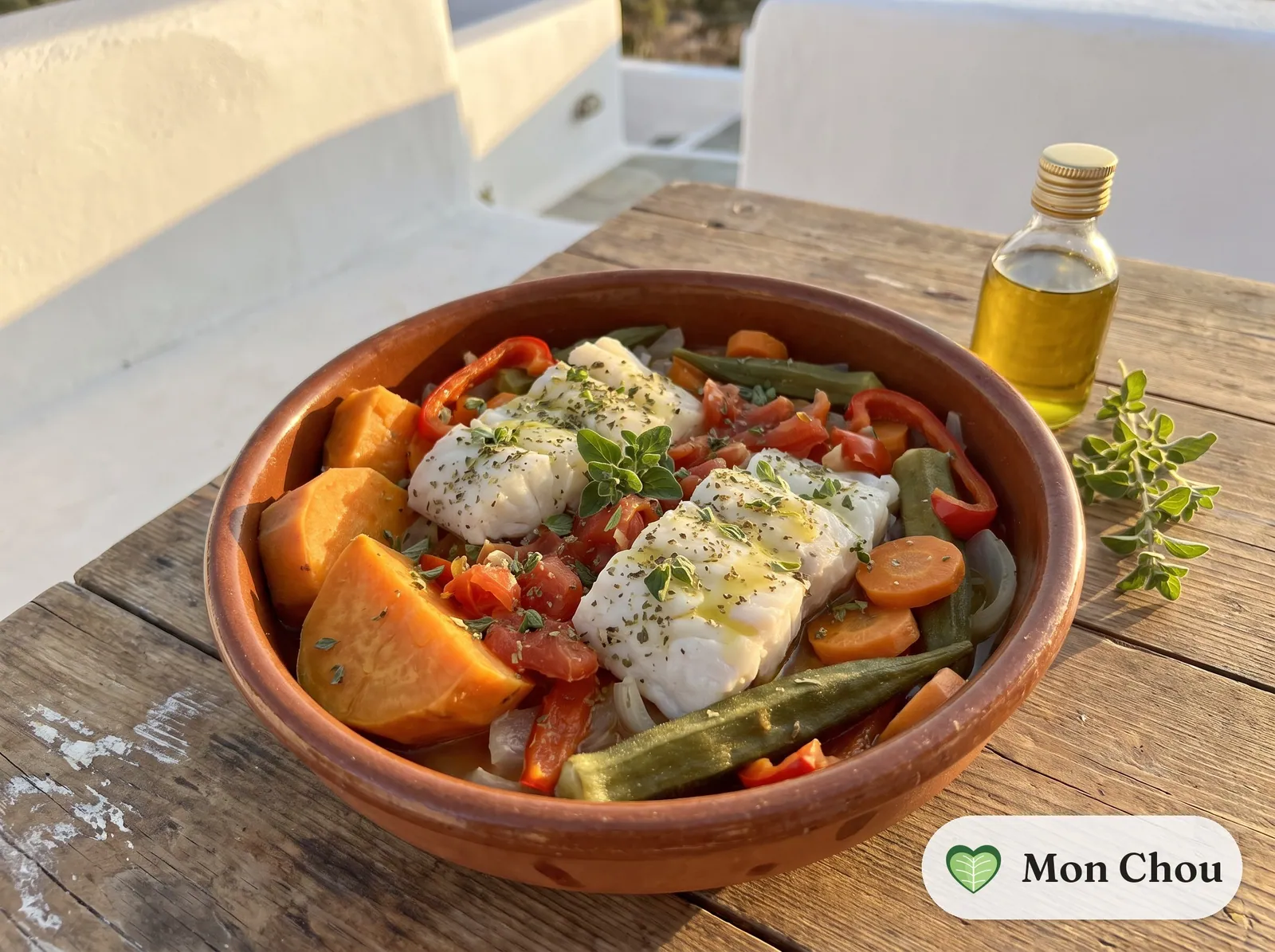 Jamaican steamed fish with sweet potatoes