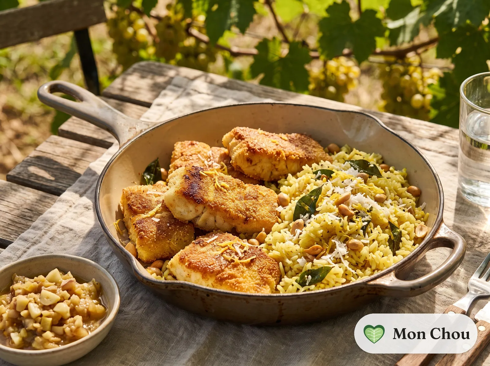 Rawa fish fry with lemon rice