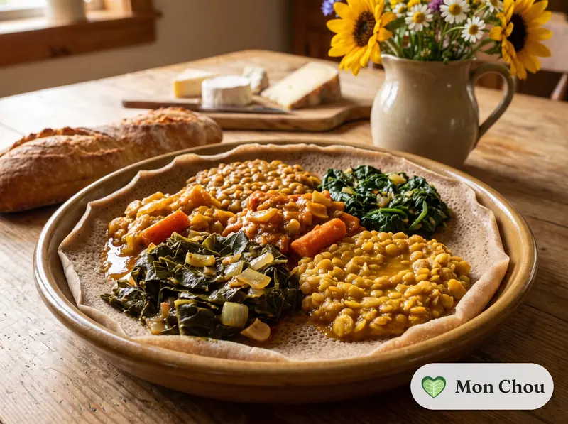 Beyaynetu et injera