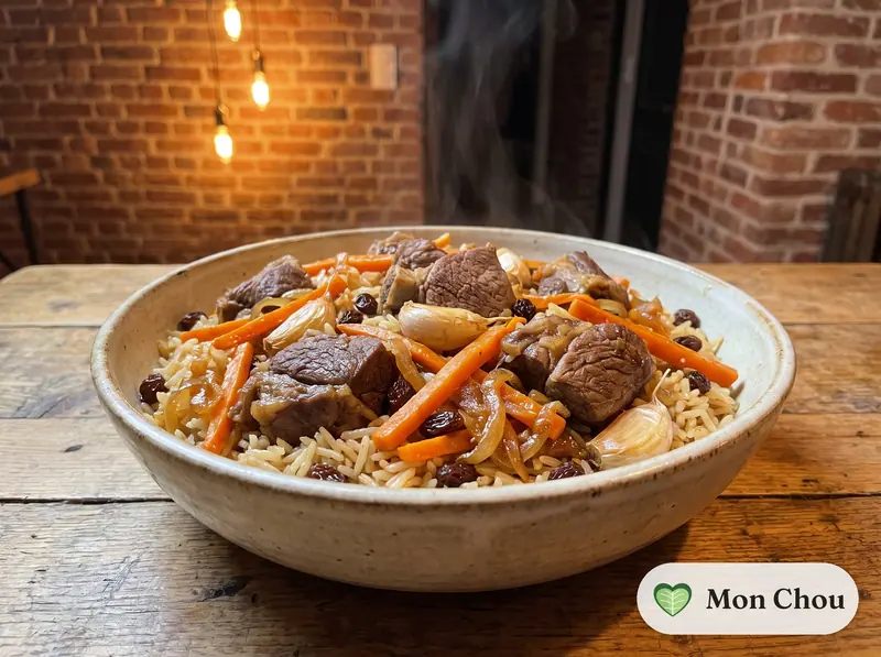Plov ouzbek à l&rsquo;agneau