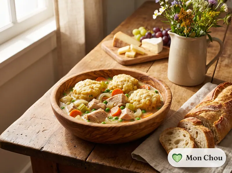 Poulet aux dumplings à l&rsquo;américaine