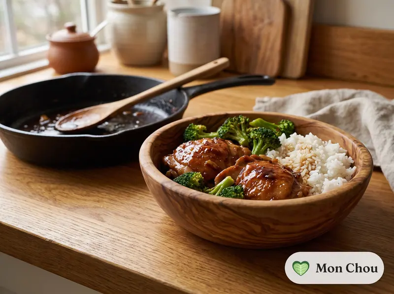 Poulet teriyaki et riz