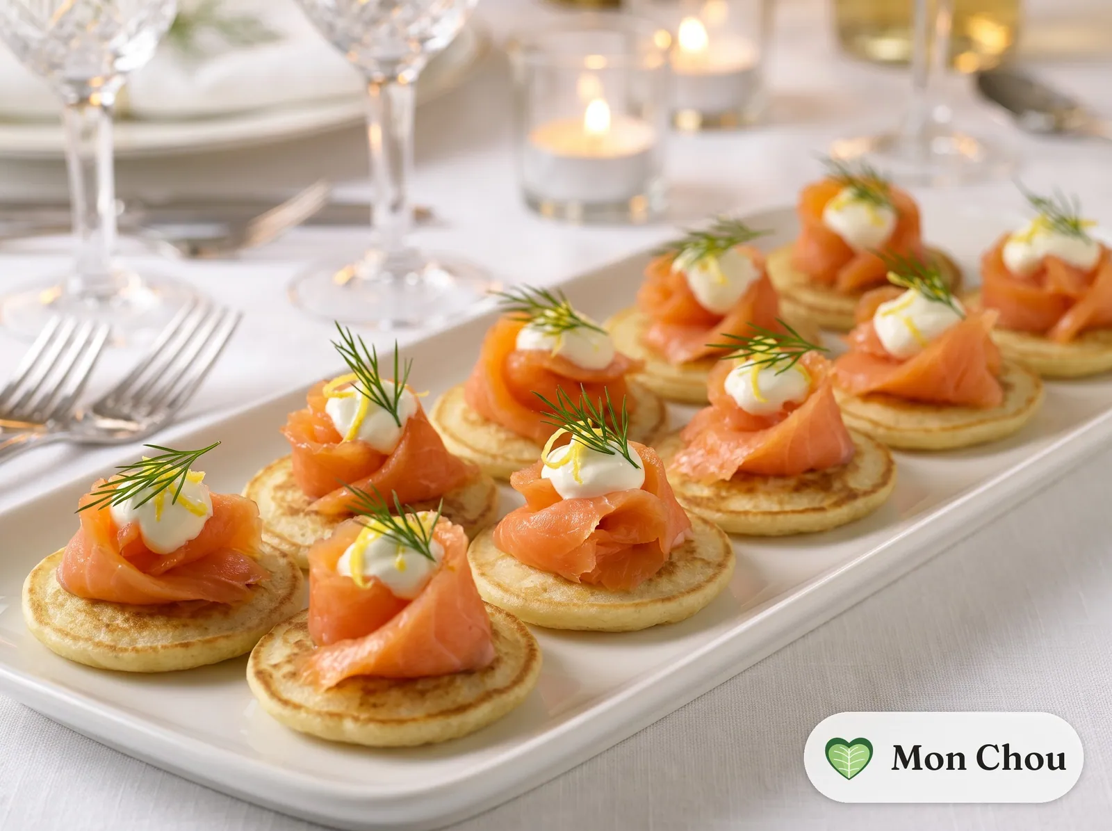 Blinis au saumon fumé