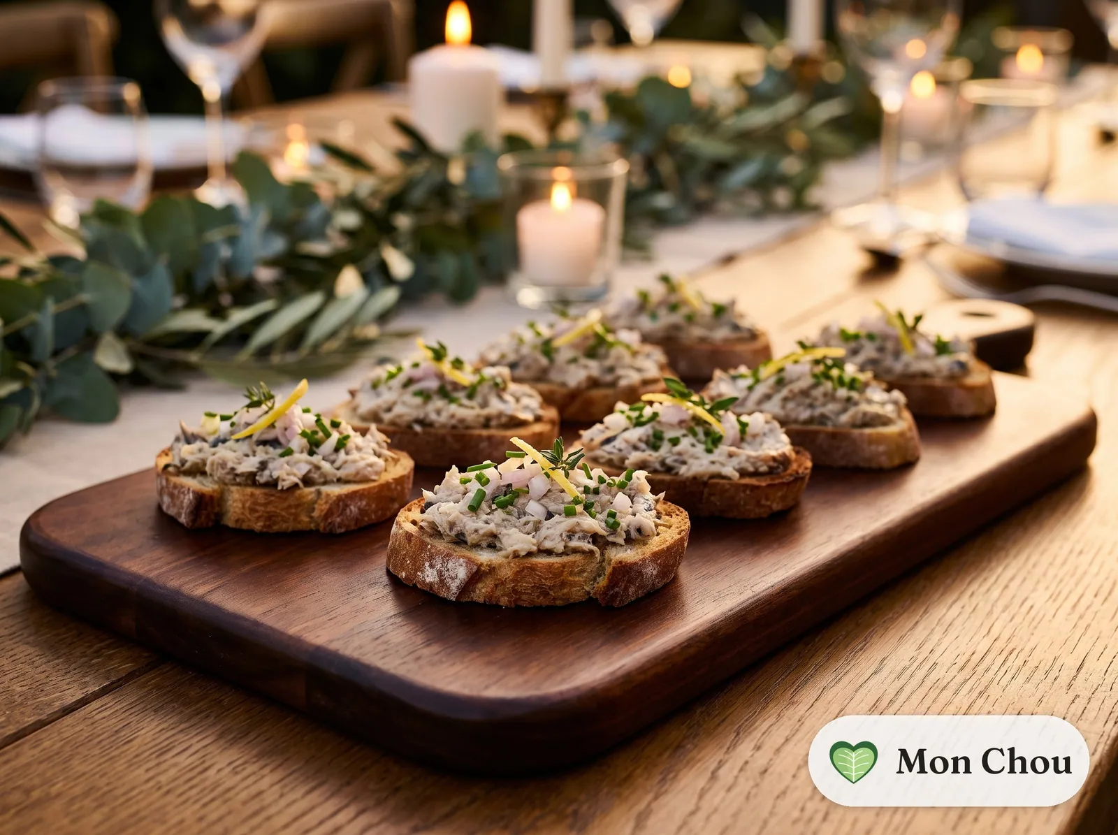 Sardine rillettes with lemon and shallot