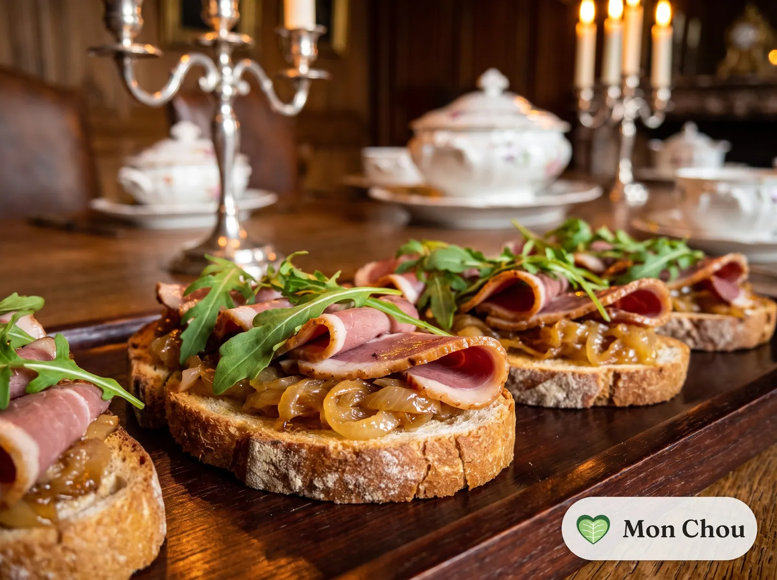 Toasts de magret fumé