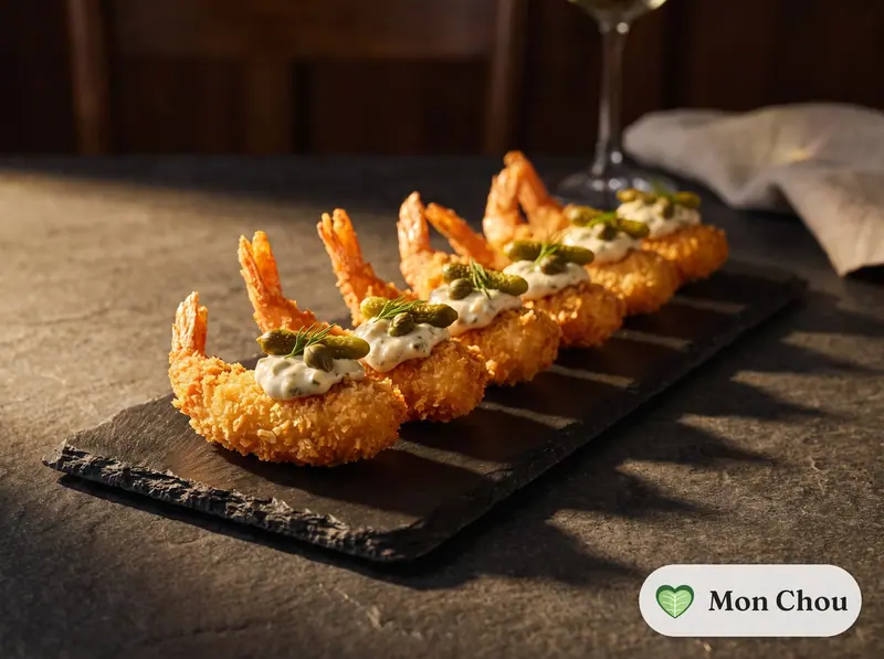 Crevettes panées sauce tartare