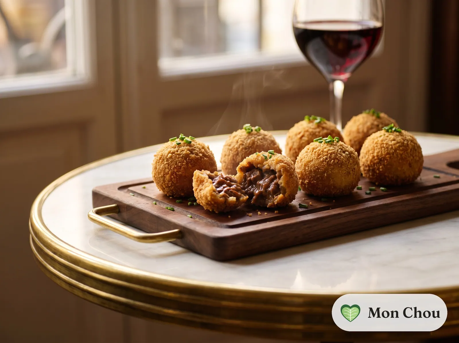 Beef bourguignon croquettes