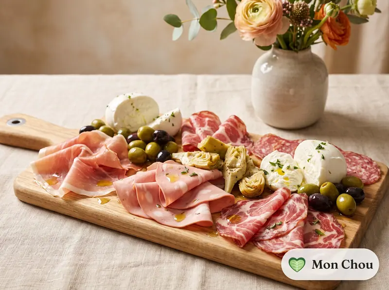 Planche d&rsquo;antipasti italiens
