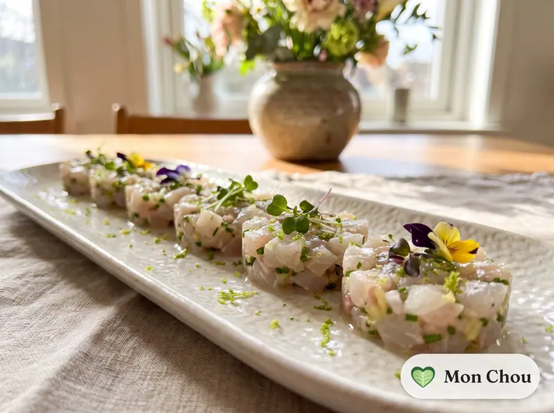 Tartare de daurade au citron vert