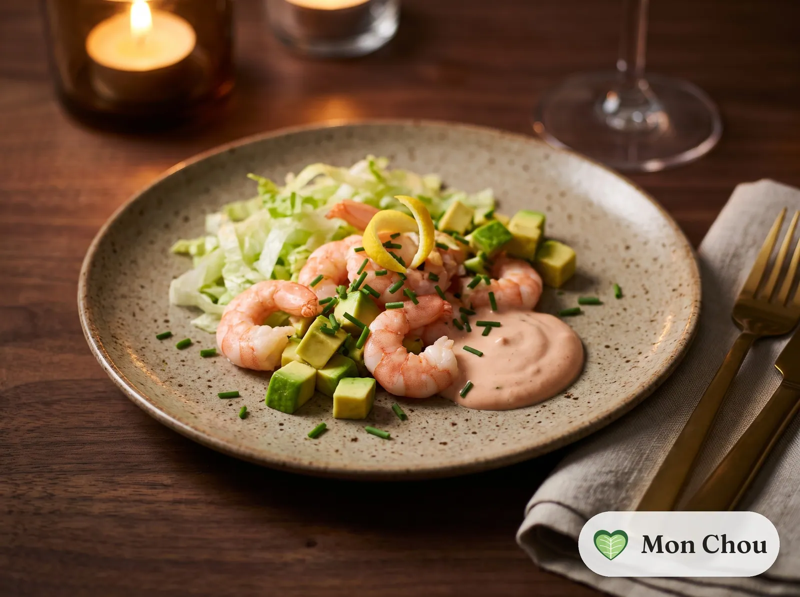 Cocktail de crevettes sauce rose